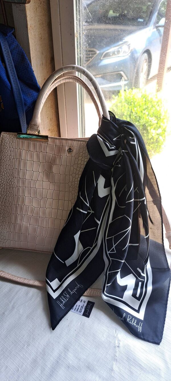Joseph Ribkoff Black & White Scarf